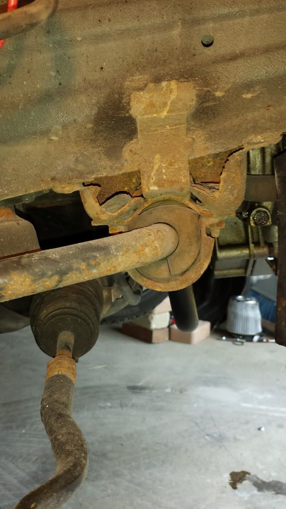 Solution for Failed / Rusted Front Sway Bar Frame Mounts