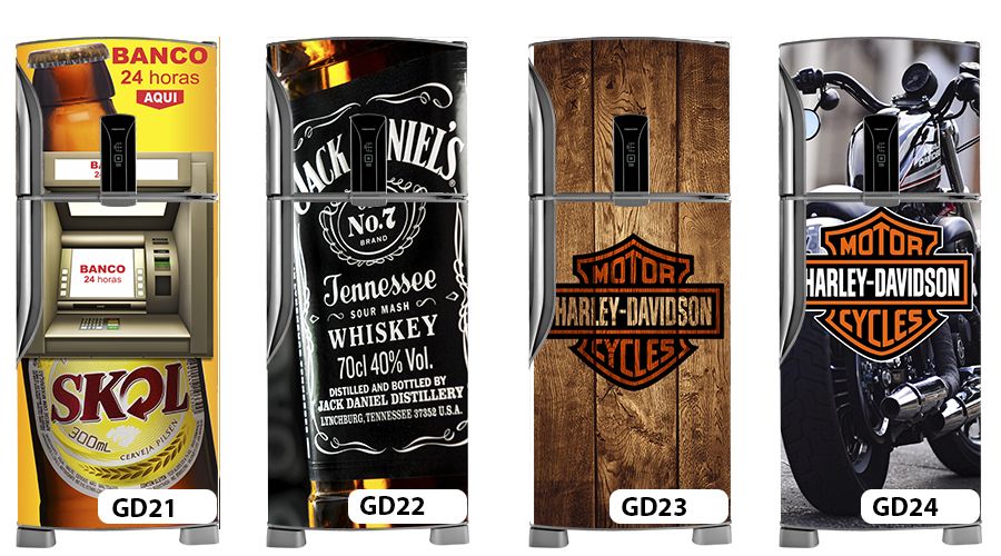 Adesivo Geladeira Harley Davidson Heineken Budweiser R$ 69,00 em Mercado Livre Adesivo Boca Violao ~ Adesivo Geladeira Harley Davidson Heineken Budweiser R$ 69,00 em Mercado Livre