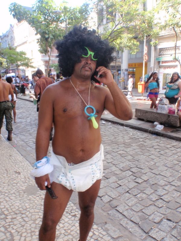 A reveler at Carnaval, Rio de Janeiro