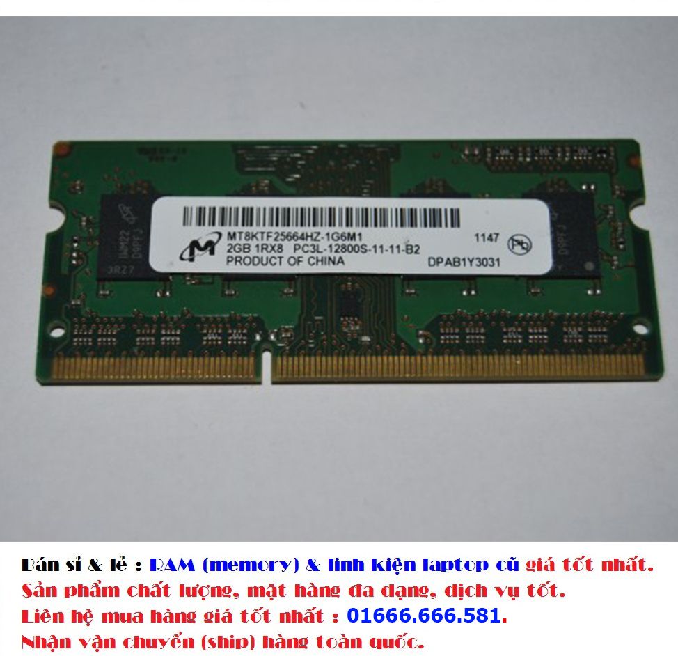 Bán RAM laptop cũ (tháo máy) DDR3L (DDRIIIL) 4 GB, bus 1600 MHz (PC3L-12800S), ... - 5