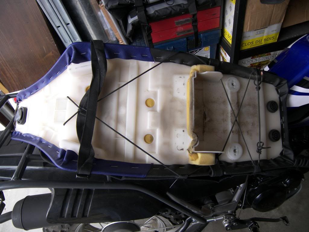 Got a Coleman ATV seat pad and installed it TW200 Forum