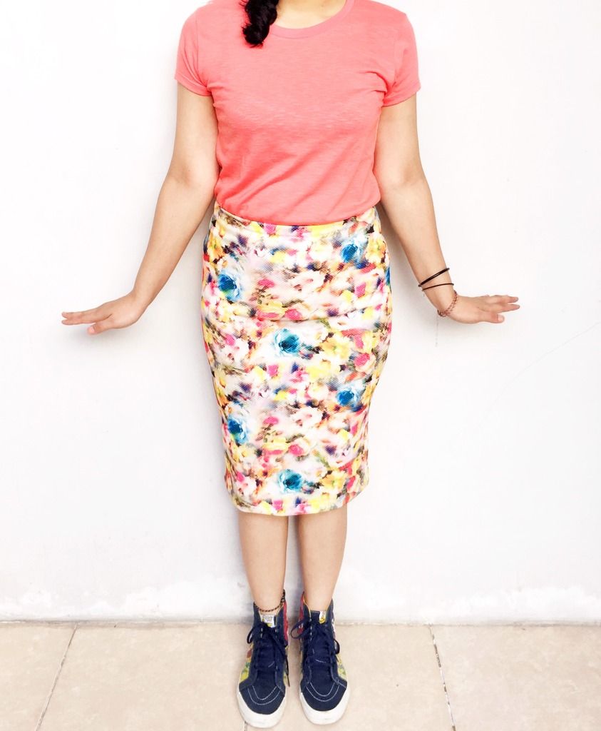 Vans with floral skirt