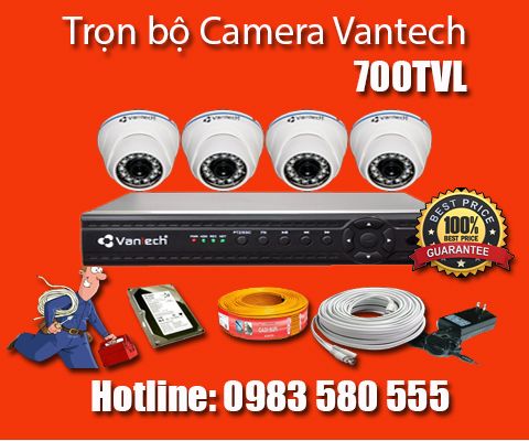 Mua Camera giá rẻ Vantech 700TVL chỉ với 495. 000đ